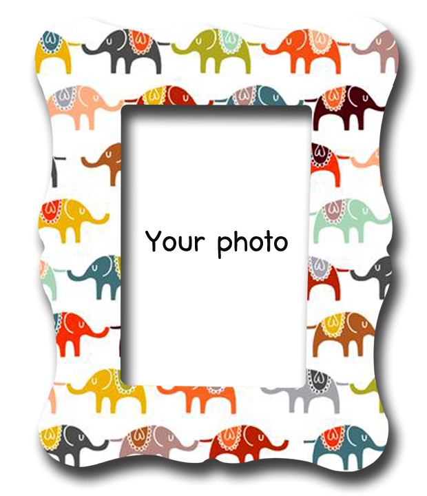 กรอบรูปสั่งทำ elephant pattern frame